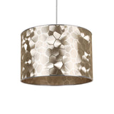 Pagazzi Elin Gold and Silver Textured Cylinder Shade