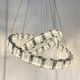 Pagazzi Ausilia 2 Ring Smoked Glass Pendant Ceiling Light