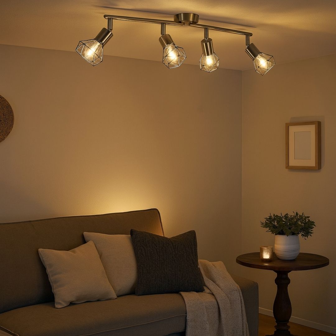Pagazzi Arrigo 4 Light Split Bar Ceiling Light