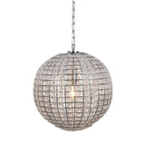 Pagazzi Giliola 1 Light Pendant Chrome and Clear Ceiling Light