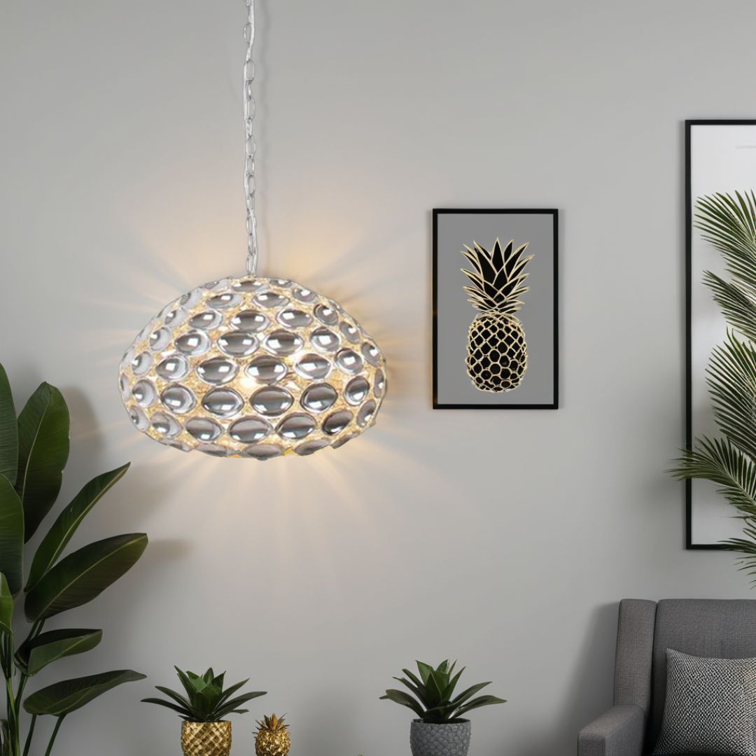 Pagazzi Editta Chrome Pendant Ceiling Light