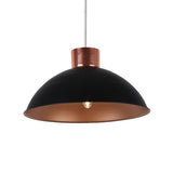 Pagazzi Arrigo Black and Copper 2 Toned Pendant Shade - 30cm