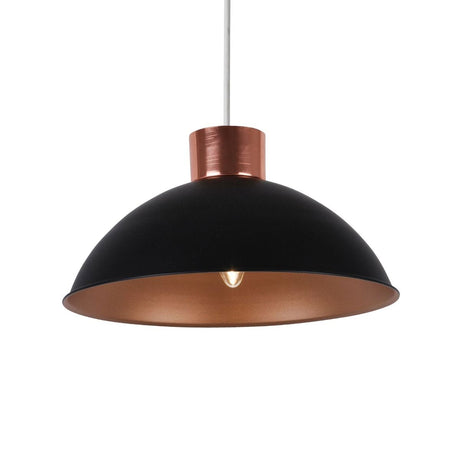 Pagazzi Arrigo Black and Copper 2 Toned Pendant Shade - 30cm
