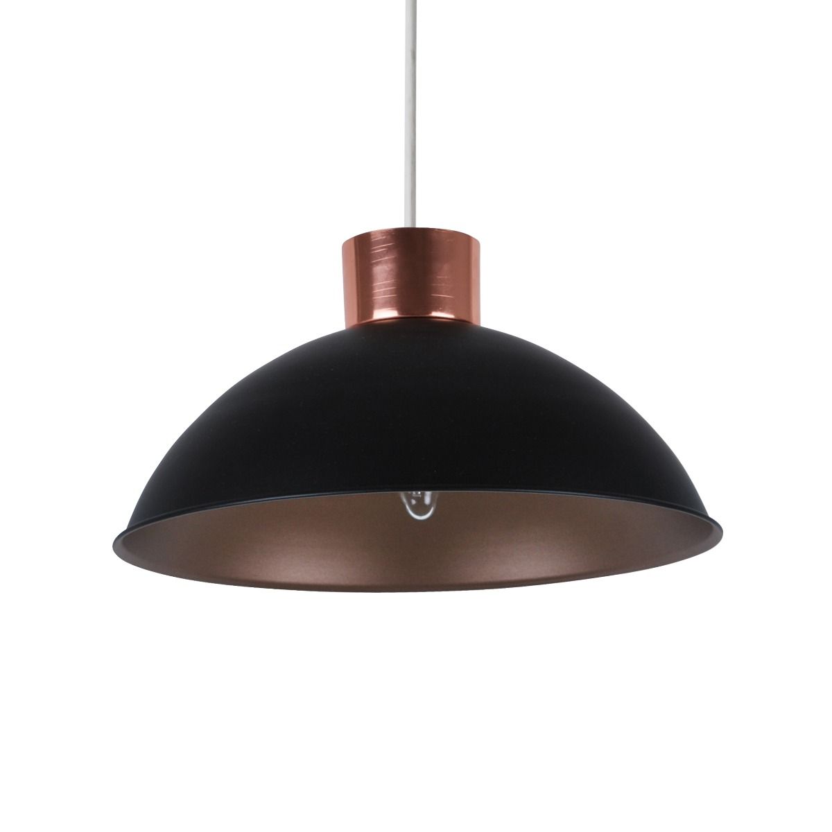 Pagazzi Arrigo Black and Copper 2 Toned Pendant Shade - 30cm