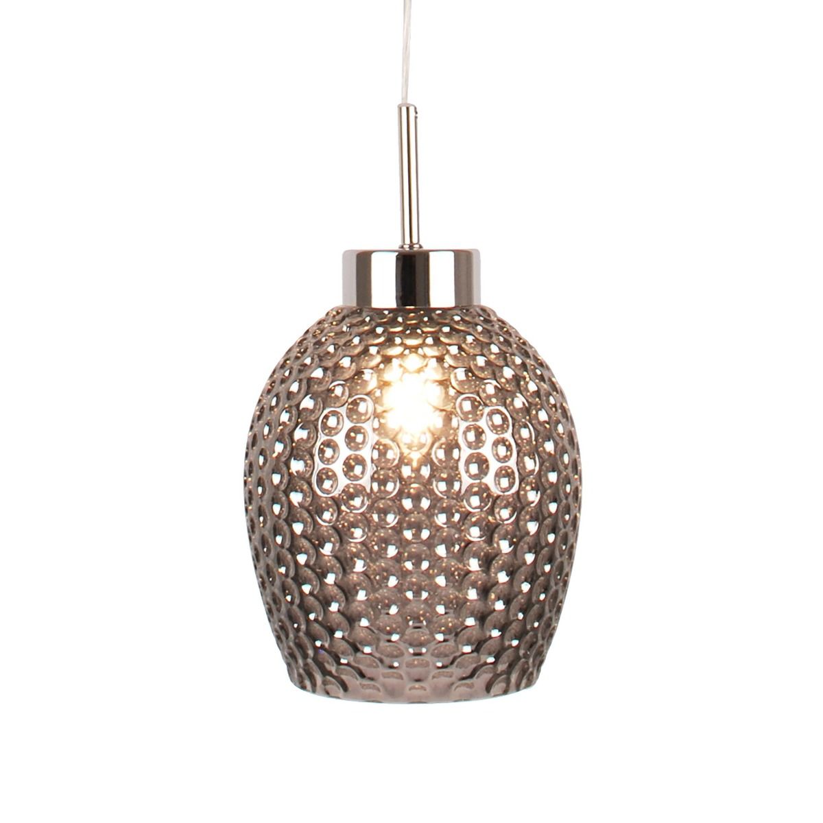 Pagazzi Raide Light Textured Glass Pendant Ceiling Light