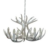 Pagazzi Brodick 6 Light White Antler Ceiling Pendant