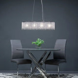 Pagazzi Amity 4 Light Polished Chrome Crystal Ceiling Pendant