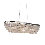 Pagazzi Susanna Light Polished Chrome Jewel Bead Linear Ceiling Pendant