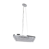 Pagazzi Susanna Light Polished Chrome Jewel Bead Linear Ceiling Pendant