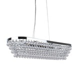 Pagazzi Susanna Light Polished Chrome Jewel Bead Linear Ceiling Pendant