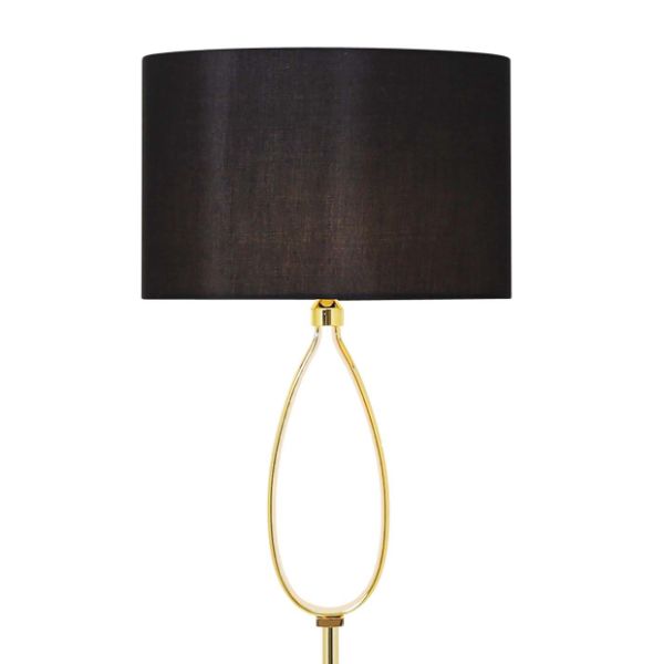 Pagazzi Zabina LED Gold Black Floor Lamp
