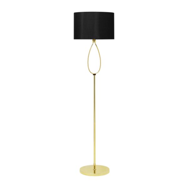 Pagazzi Zabina LED Gold Black Floor Lamp