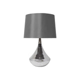 Pagazzi Willis Satin Nickel Glass Table Lamp