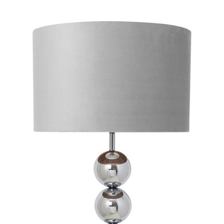 Pagazzi Aila Polished Chrome Grey Floor Lamp