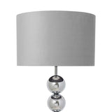 Pagazzi Aila Polished Chrome Grey Floor Lamp