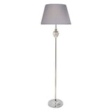 Pagazzi Giona Polished Chrome Grey Floor Lamp