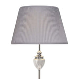 Pagazzi Giona Polished Chrome Grey Floor Lamp
