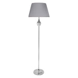 Pagazzi Giona Polished Chrome Grey Floor Lamp