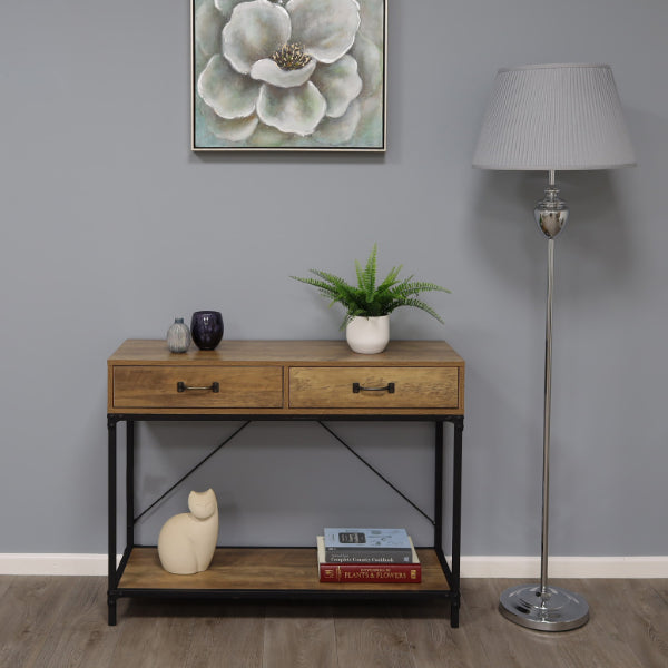 Pagazzi Giona Polished Chrome Grey Floor Lamp