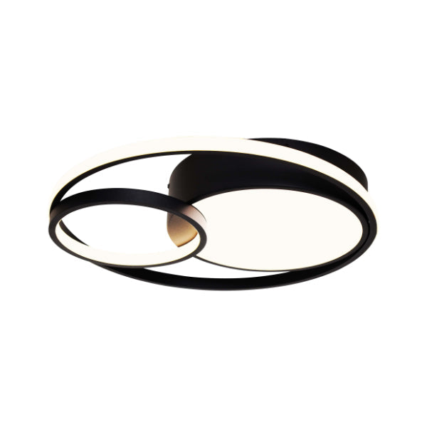 Pagazzi Adara Matt Black LED Flush Ceiling Light