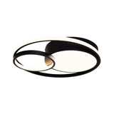 Pagazzi Adara Matt Black LED Flush Ceiling Light