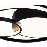Pagazzi Adara Matt Black LED Flush Ceiling Light