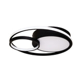 Pagazzi Adara Matt Black LED Flush Ceiling Light
