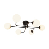 Pagazzi Parola 6 Light Matt Black Ceiling Light