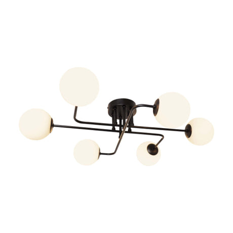 Pagazzi Parola 6 Light Matt Black Ceiling Light