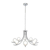 Pagazzi Jimena 5 Light Polished Chrome Pendant Ceiling Light