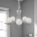 Pagazzi Jimena 5 Light Polished Chrome Pendant Ceiling Light
