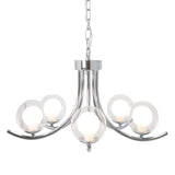 Pagazzi Jimena 5 Light Polished Chrome Pendant Ceiling Light
