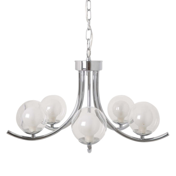 Pagazzi Jimena 5 Light Polished Chrome Pendant Ceiling Light
