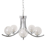 Pagazzi Jimena 5 Light Polished Chrome Pendant Ceiling Light