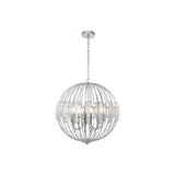 Pagazzi Noemi Polished Chrome Crystal Ceiling Pendant