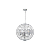 Pagazzi Noemi Polished Chrome Crystal Ceiling Pendant