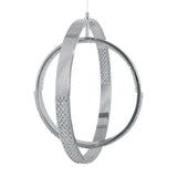 Pagazzi Yaiza Polished Chrome Crystal LED Ceiling Pendant