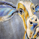 Pagazzi Cow Abstract Canvas with Black Frame - 60x60cm
