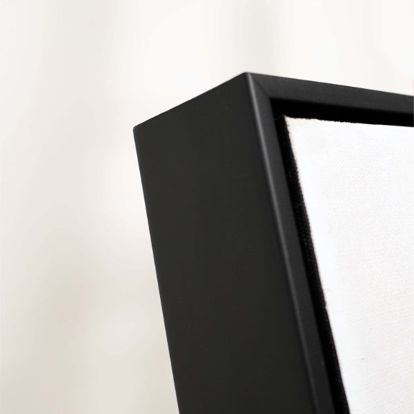 Pagazzi Winter Abstract Canvas with Black Frame - 50x120cm