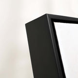 Pagazzi Winter Abstract Canvas with Black Frame - 50x120cm