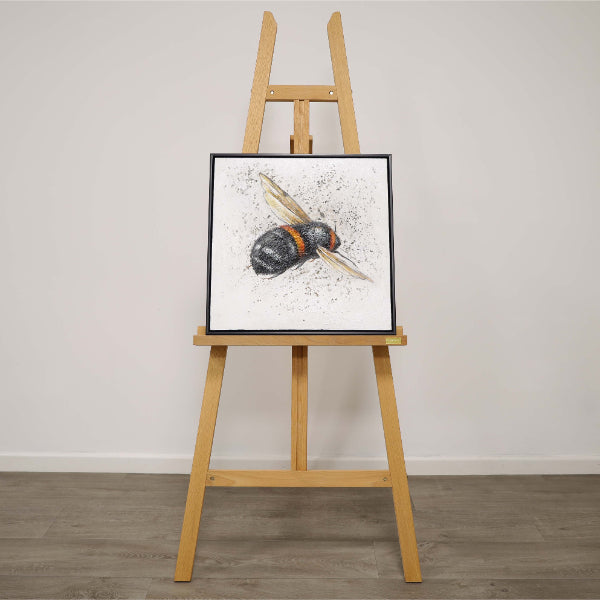 Pagazzi Bee Canvas with Black Frame - 50x50cm