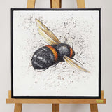 Pagazzi Bee Canvas with Black Frame - 50x50cm