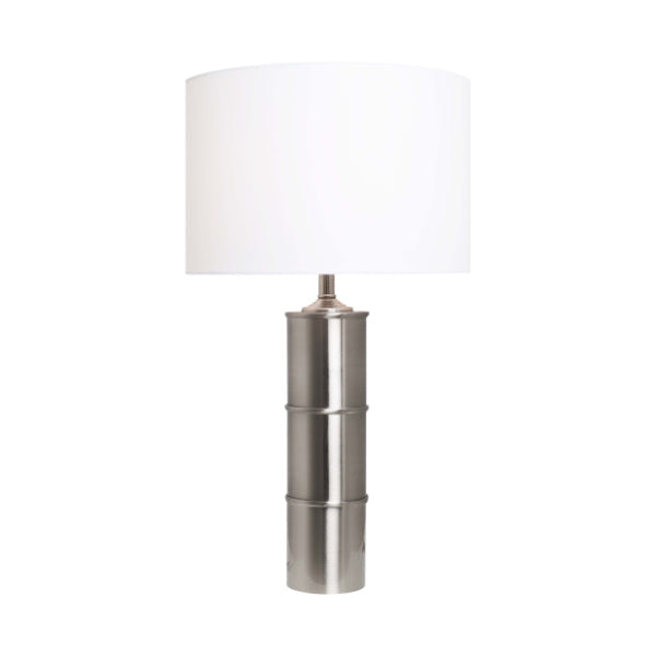 Pagazzi Zabor Satin Nickel Touch Table Lamp