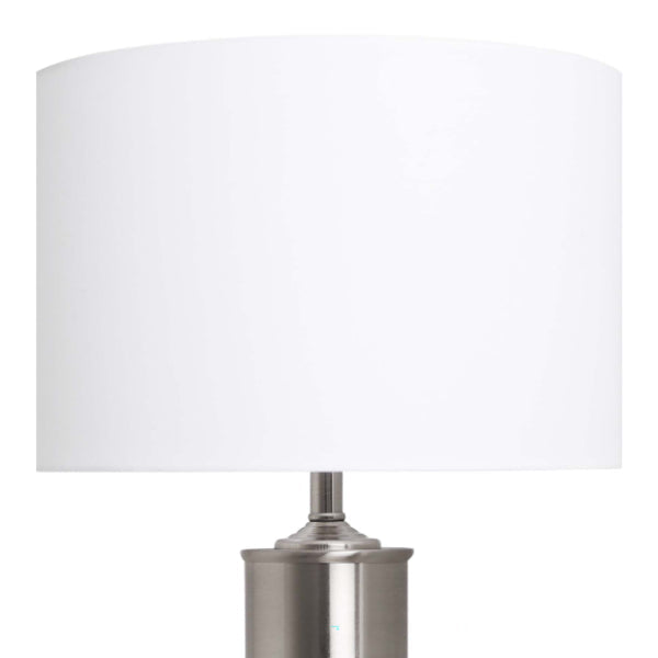 Pagazzi Zabor Satin Nickel Touch Table Lamp