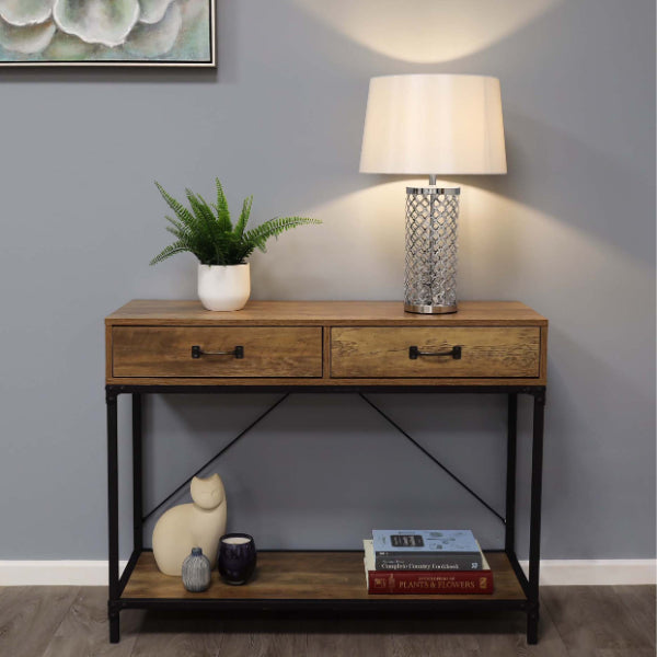Pagazzi Kier Polished Chrome Table Lamp