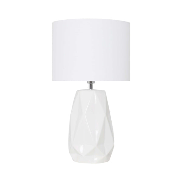 Pagazzi Skova White Ceramic Table Lamp
