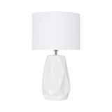 Pagazzi Skova White Ceramic Table Lamp