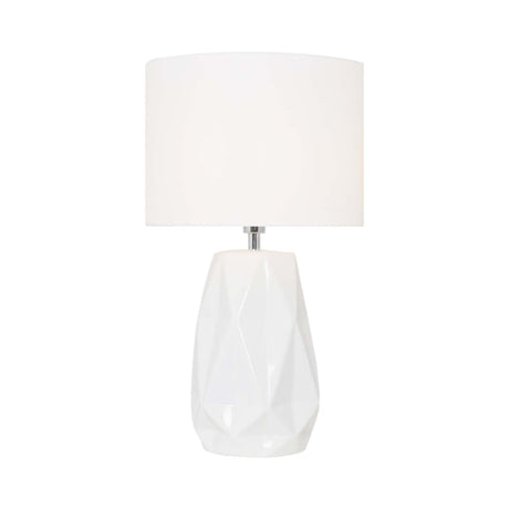 Pagazzi Skova White Ceramic Table Lamp