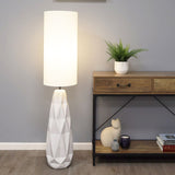 Pagazzi Skova White Ceramic Floor Lamp