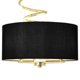 Pagazzi Kasi Polished Brass Semi Flush Ceiling Light